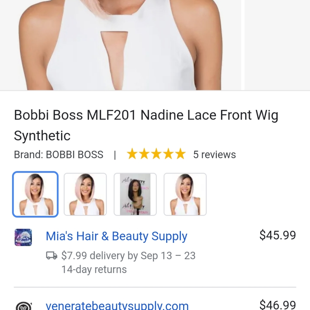 Bobby boss mlf201 Nadine tt6\56 gorgeous lace front brand new never worn wig